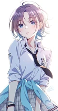 看起来很是清爽很舒服二次元短发女生，轻熟，少女高清插画图集欣赏