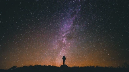 唯美浩瀚的宇宙，星空，银河，太阳系唯美景色桌面壁纸图片
