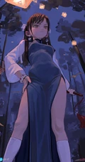 傲娇的小女孩，人小鬼大，爱臭美，超拽的手绘动漫少女手机壁纸图片