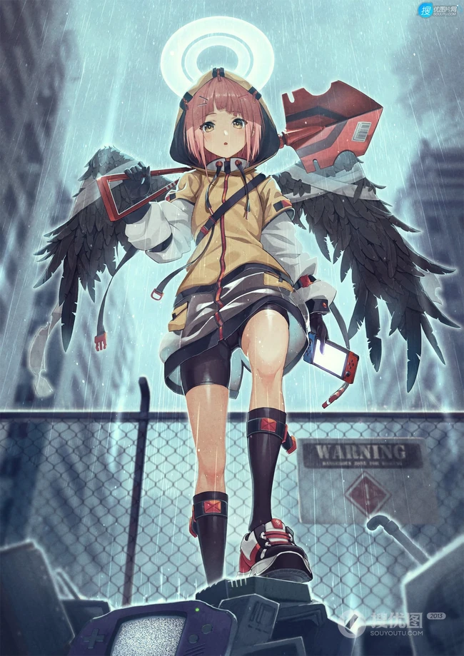 身着紧身裤，安全裤尽显好身段的二次元动漫少女精选插画图集欣赏