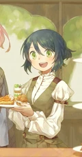 美食当前，怎能不心动，享受美食，下午茶的二次元少女插画图集