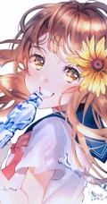 清凉爽口，冰冰凉，喜欢喝弹珠汽水的二次元夏日少女高清插画图集