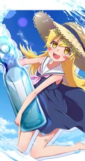 清凉爽口，冰冰凉，喜欢喝弹珠汽水的二次元夏日少女高清插画图集