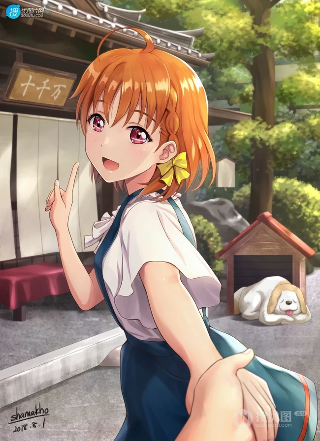活力无限的高海千歌，《LoveLive!Sunshine!!》高海千歌高清插画图集欣赏