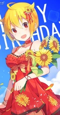 发型凌乱的14岁青葱二次元少女伊吹翼精选高清插画图集欣赏