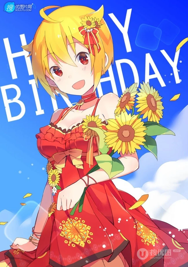 发型凌乱的14岁青葱二次元少女伊吹翼精选高清插画图集欣赏