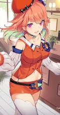 青春活力或轻熟范十足的二次元动漫短裙女生，少女精选高清插画图集
