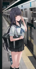 青春活力或轻熟范十足的二次元动漫短裙女生，少女精选高清插画图集