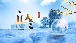雪花纷飞，生气闭蓄，万物休养 唯美立冬文字壁纸图片