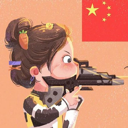奥运健儿，在东京奥运获得金牌的我国部分运动员可爱卡通人物头像图片