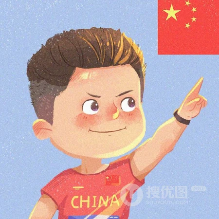 奥运健儿，在东京奥运获得金牌的我国部分运动员可爱卡通人物头像图片