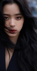 欧阳娜娜全黑西服套装着身化身酷女孩天台停车场写真靓照