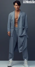吴尊保持了20多几年的腹肌，自控与自律的运动型男吴尊最新杂志写真照