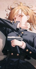 对自己外表和身材很自信的蔷薇姐，漫画《咒术回战》人物钉崎野蔷薇高清插画图片