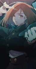 对自己外表和身材很自信的蔷薇姐，漫画《咒术回战》人物钉崎野蔷薇高清插画图片