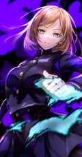 对自己外表和身材很自信的蔷薇姐，漫画《咒术回战》人物钉崎野蔷薇高清插画图片