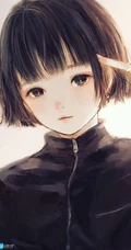 眼角噙着泪水的二次元白裙少女，女孩高清手绘插画套图手机壁纸图片