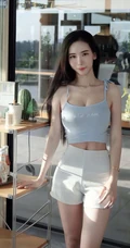 马来西亚网红女生沛妤气质紧身裙，紧身衣系列穿搭显凹凸有致身段生活照片