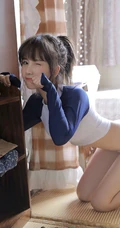 让人一看就喜欢的超可爱元气少女紧身衣三角裤穿搭享受夏日居家生活写真照片