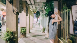 美女傅菁气质职业装、悠闲装街拍等精选高清4K桌面壁纸图片