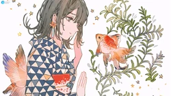 别具一格的清新动漫少女插画壁纸图片，日本画师渊゛插画作品图集欣赏