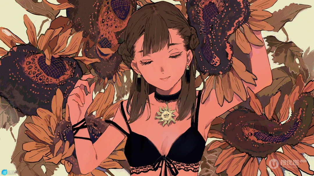 别具一格的清新动漫少女插画壁纸图片，日本画师渊゛插画作品图集欣赏