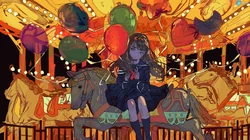 别具一格的清新动漫少女插画壁纸图片，日本画师渊゛插画作品图集欣赏