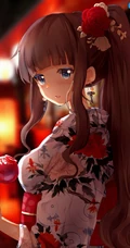 温柔可人的二次元动漫女生小姐姐，日本画师乃木高清插画作品欣赏