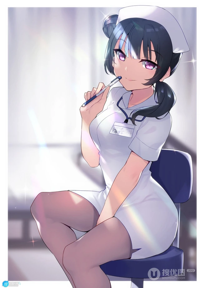 哇，好多线条感，袜装，制服，裙装动漫大姐姐！日本画师山折的插画作品图片欣赏