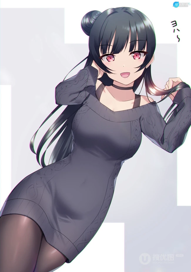 哇，好多线条感，袜装，制服，裙装动漫大姐姐！日本画师山折的插画作品图片欣赏