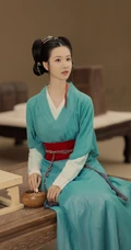 陈都灵古风侍女装扮，宛若画中人，古朴温雅气质写真美图