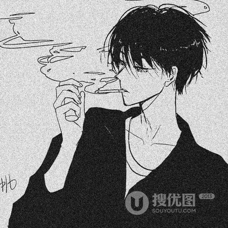 男生帅气动漫头像，黑白的二次元帅哥，个性，超有型的动漫男生头像图片