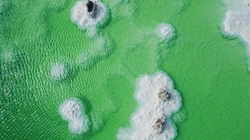 中国最大的盐湖，青海察尔汗盐湖高清俯瞰摄影美图壁纸图片