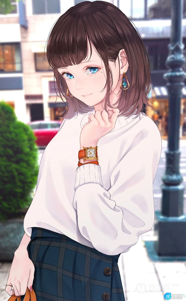 痛过前尘，哭了今生，湿了来世 眼角有泪痣的动漫少女精选高清插画图集欣赏