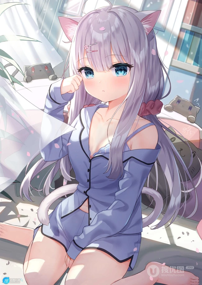 如草木初生之芽，可治愈一切的超可爱萌二次元动漫少女少女高清插画图集