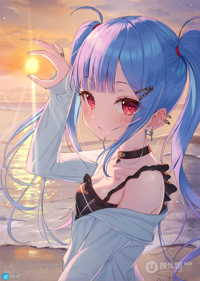如草木初生之芽，可治愈一切的超可爱萌二次元动漫少女少女高清插画图集