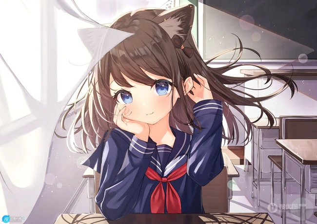 如草木初生之芽，可治愈一切的超可爱萌二次元动漫少女少女高清插画图集