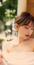 气质漂亮气质女生Lynn刘奕宁蕾丝肩带裙，cos装，紧身白裙等搭配不同袜装吸睛图集
