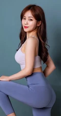 酷爱健身，身材超好的韩国女生气质运动装，休闲装，自拍生活照图集欣赏