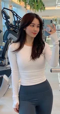 酷爱健身，身材超好的韩国女生气质运动装，休闲装，自拍生活照图集欣赏