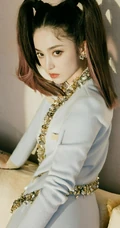 古力娜扎高扎双马尾造型居家清新清新写真图片