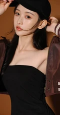 手拿棒球棒的气质可人漂亮礼裙连体衣花季少女眼神高冷动人室内写真图集