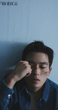 欧豪个性受伤妆写真登杂志图片，青春少年的热血感十足