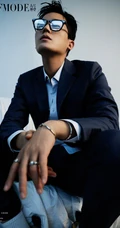 欧豪个性受伤妆写真登杂志图片，青春少年的热血感十足