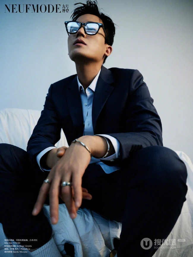 欧豪个性受伤妆写真登杂志图片，青春少年的热血感十足