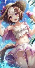 古灵精怪，可爱伶俐的二次元兽耳朵动漫少女高清插画图片