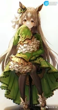 古灵精怪，可爱伶俐的二次元兽耳朵动漫少女高清插画图片