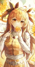 古灵精怪，可爱伶俐的二次元兽耳朵动漫少女高清插画图片