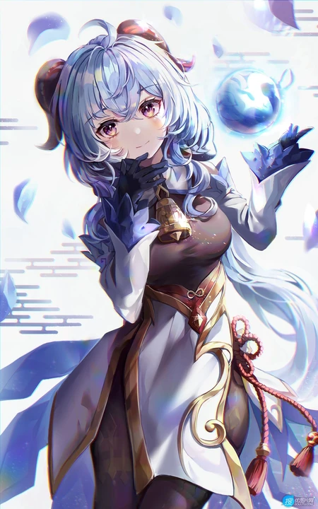 古灵精怪，可爱伶俐的二次元兽耳朵动漫少女高清插画图片