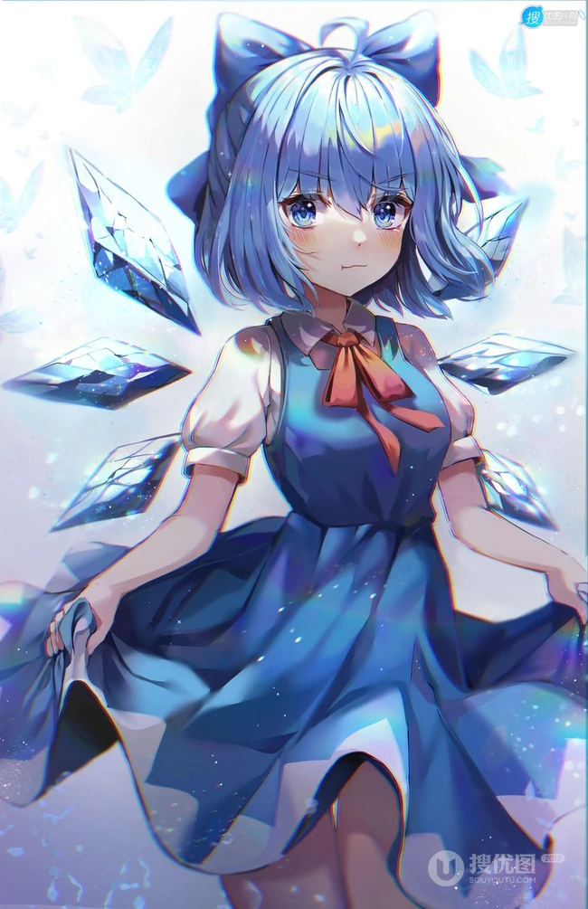 古灵精怪，可爱伶俐的二次元兽耳朵动漫少女高清插画图片